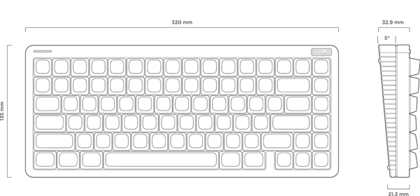Изображение товара Клавиатура Nuphy Halo75 V2 Ionic White Raspberry Switch / Halo75v2-IW-34