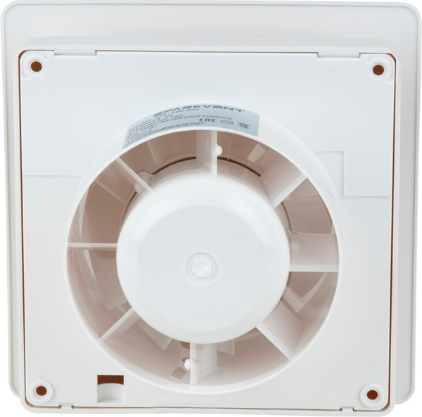 Изображение товара Вентилятор накладной Sparkvent С коротким патрубком MZ-100 HW / MZ04D-W (датчик влажности, белый матовый)