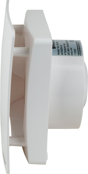 Изображение товара Вентилятор накладной Sparkvent С коротким патрубком MZ-100 HW / MZ04D-W (датчик влажности, белый матовый)