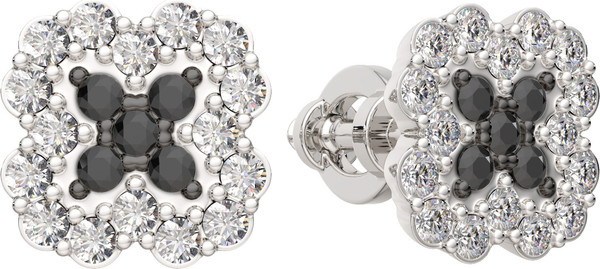 Изображение товара Серьги из белого золота ZORKA 3D00569.14K.W (с бриллиантами)