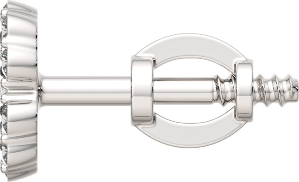 Изображение товара Серьги из белого золота ZORKA 3D00569.14K.W (с бриллиантами)