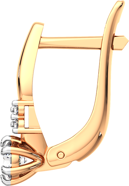 Изображение товара Серьги из розового золота ZORKA 3101185.14K.R.ZZ (с фианитами)