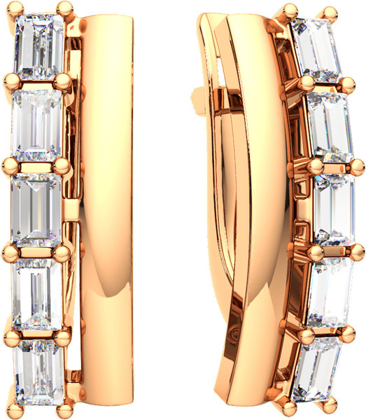 Изображение товара Серьги из розового золота ZORKA 3101714.14K.R.ZZ (с фианитами)