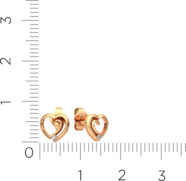 Изображение товара Серьги из розового золота ZORKA 310975.14K.R.ZZ (с фианитами)
