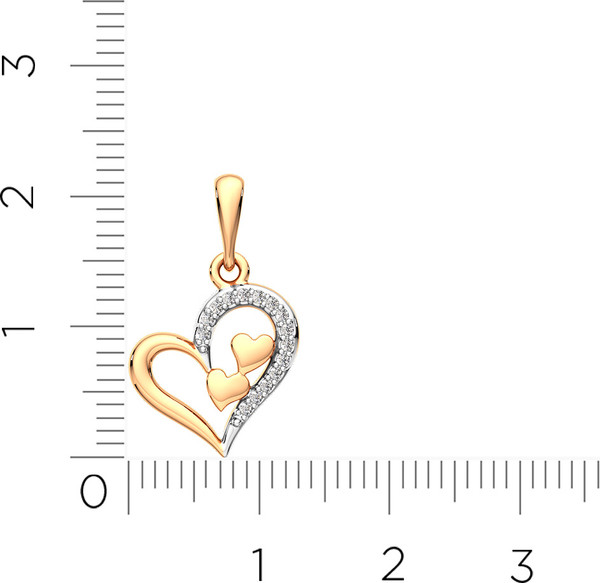 Изображение товара Подвеска из розового золота ZORKA 440605.14K.R.ZZ (с фианитами)