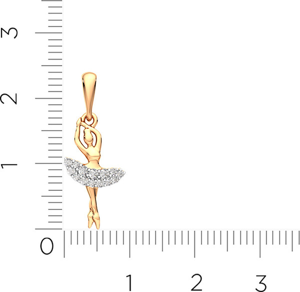 Изображение товара Подвеска из розового золота ZORKA 440625.14K.R (с фианитами)
