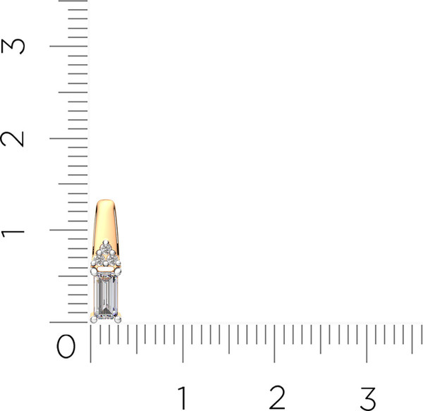 Изображение товара Подвеска из розового золота ZORKA 440956.14K.R.ZZ (с фианитами)