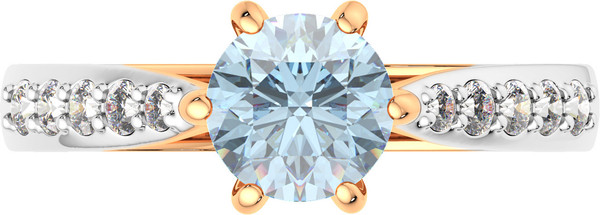 Изображение товара Кольцо из розового золота ZORKA 2S40252.14K.R (р.18.5, с топазом и фианитами)