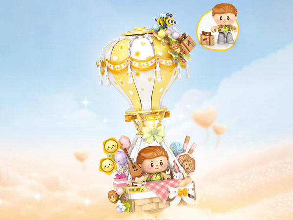 Изображение товара Микроконструктор LOZ Полет на желтом воздушном шаре / 4113_MK