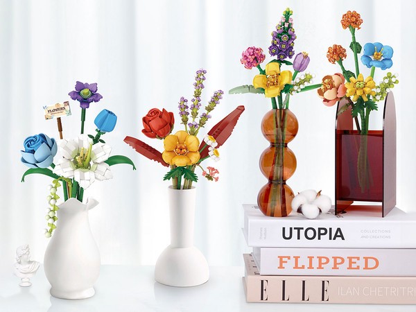 Изображение товара Микроконструктор LOZ Оранжевый букет / 4601_MK