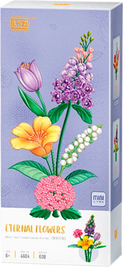 Изображение товара Микроконструктор LOZ Фиолетовый букет / 4604_MK