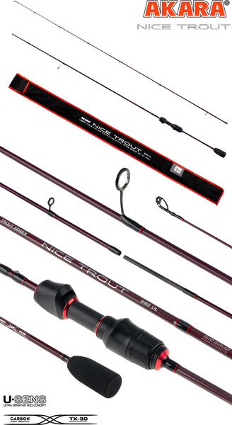 Изображение товара Удилище Akara Nice Trout Ul 0.5-2.5 / NT-198UL (1.98м)
