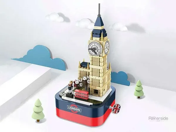 Изображение товара Конструктор Jaki Музыкальная шкатулка с Биг-Беном / JK1201