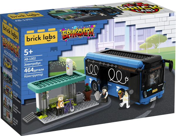 Изображение товара Конструктор Brick Labs Электробус / AB-1302