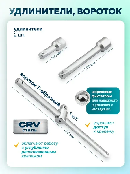 Изображение товара Универсальный набор инструментов ILOforce IF-6212-5 (64163)