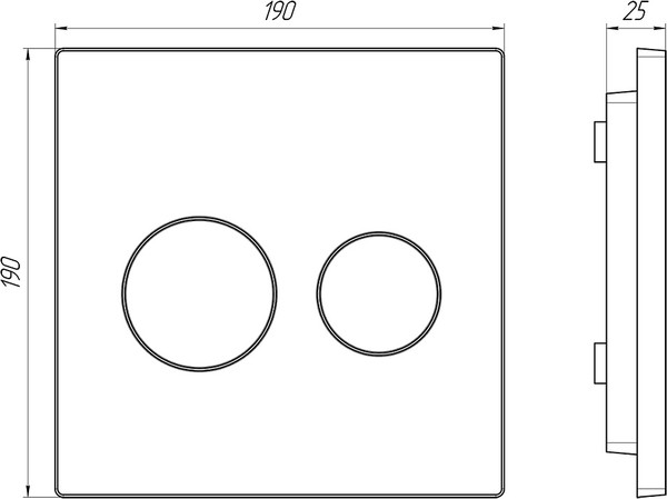 Изображение товара Кнопка для инсталляции Ани Пласт WP2430