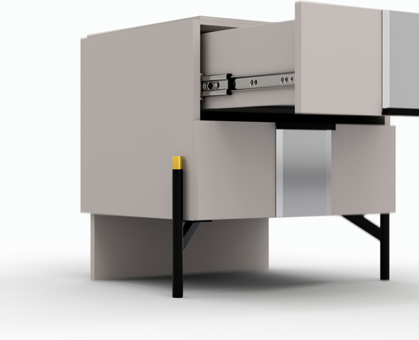 Изображение товара Прикроватная тумба Кастанье Дезире СК 004-07 (кашемир)