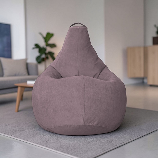 Изображение товара Бескаркасное кресло BeanBag  Груша XXL / GVP-125x85-L (велюр лаванда)
