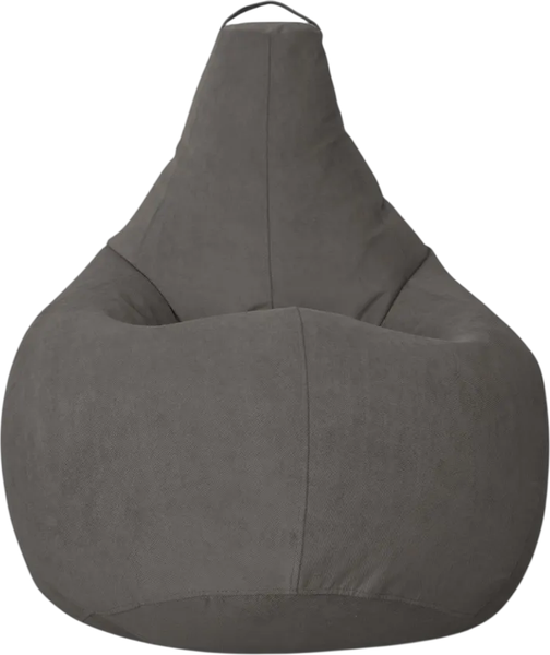 Изображение товара Бескаркасное кресло BeanBag Груша Царский / GVP-160x110-A  (велюр Verona антрацит)