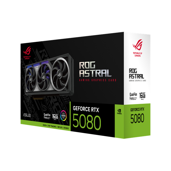 Изображение товара Видеокарта Asus ROG Astral GeForce RTX 5080 16GB (ROG-ASTRAL-RTX5080-16G-GAMING)