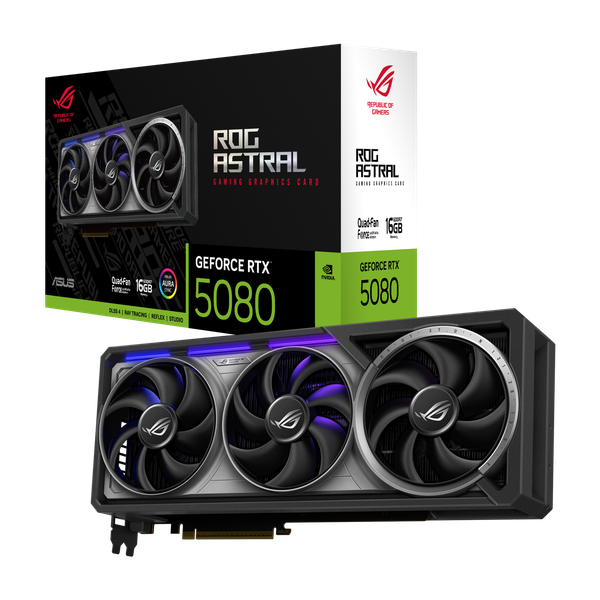 Изображение товара Видеокарта Asus ROG Astral GeForce RTX 5080 16GB (ROG-ASTRAL-RTX5080-16G-GAMING)