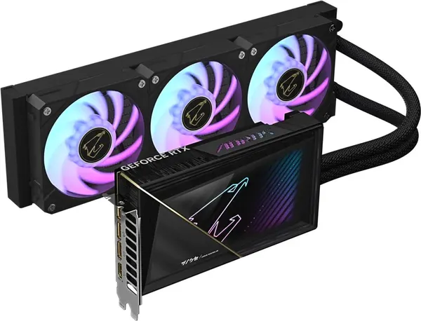 Изображение товара Видеокарта Gigabyte AORUS RTX 5080 Xtreme Waterforce 16G (GV-N5080AORUSX W-16GD)