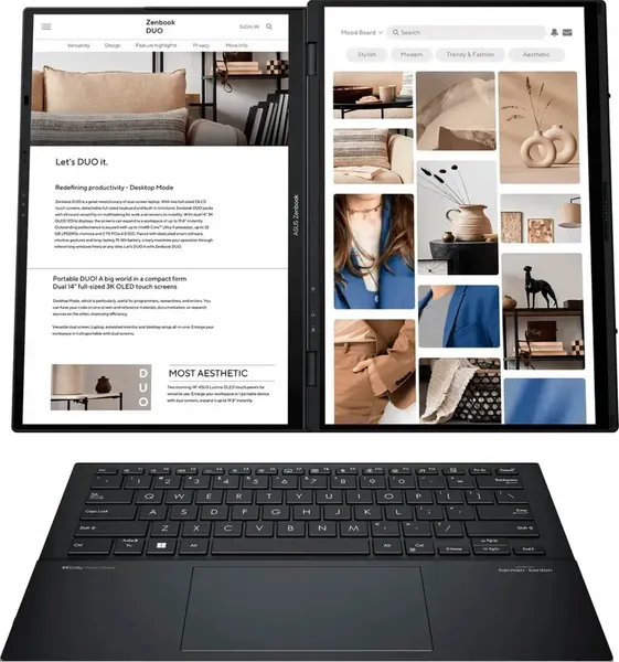 Изображение товара Ноутбук Asus Zenbook Duo Windows 11 Home UX8406CA-QL078W