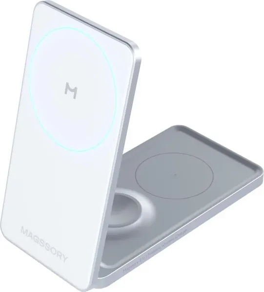 Изображение товара Зарядное устройство беспроводное Magssory Flip WCH014 (серебристый)