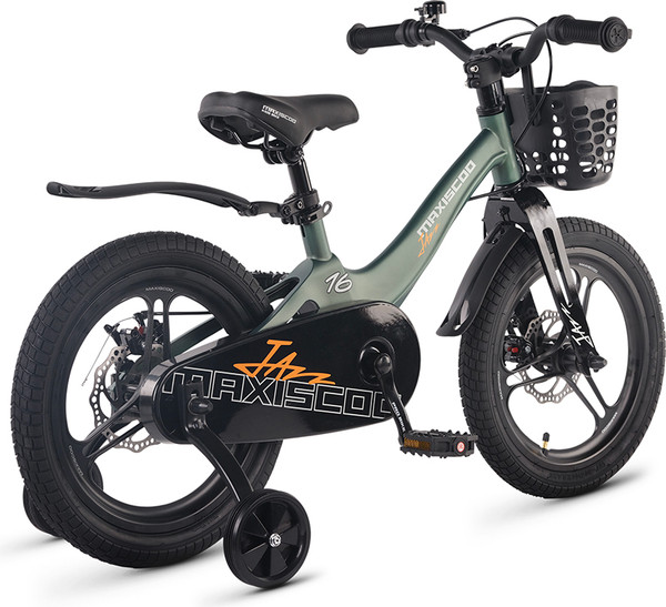 Изображение товара Детский велосипед Maxiscoo Jazz Pro 16 2026 / MSC-J1654P (зеленый матовый, разобранный, в коробке)