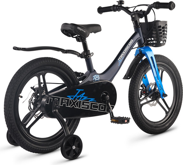Изображение товара Детский велосипед Maxiscoo Jazz Pro 18 2026 / MSC-J1853P (черный матовый, разобранный, в коробке)