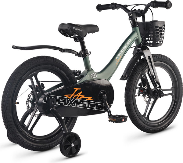 Изображение товара Детский велосипед Maxiscoo Jazz Pro 18 2026 / MSC-J1854P (зеленый матовый, разобранный, в коробке)