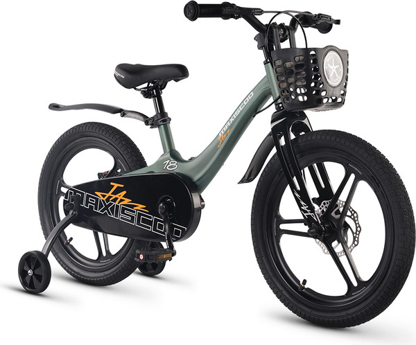 Изображение товара Детский велосипед Maxiscoo Jazz Pro 18 2026 / MSC-J1854P (зеленый матовый, разобранный, в коробке)