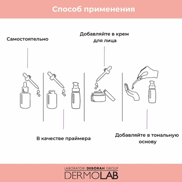 Изображение товара Сыворотка для лица Deborah Milano DermoLab Regenerating Face And Neck Booster Serum (30мл)