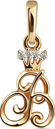 Изображение товара Подвеска из желтого золота Кристалл CL15100226773 (с фианитом)