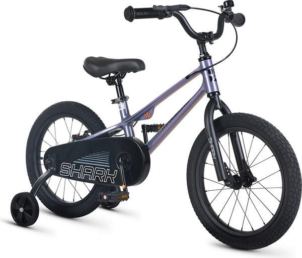 Изображение товара Детский велосипед Maxiscoo Shark Базовый Плюс 16 2026 / MSC-SH1653B (хамелеон, разобранный, в коробке)