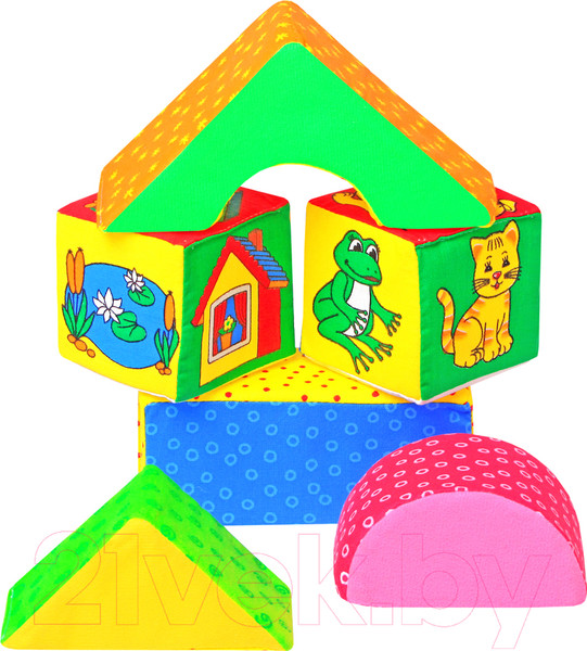 Изображение товара Развивающая игрушка Мякиши Кубики Домики / 54