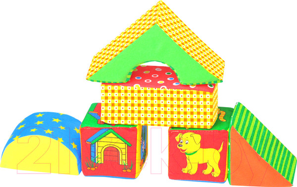 Изображение товара Развивающая игрушка Мякиши Кубики Домики / 54