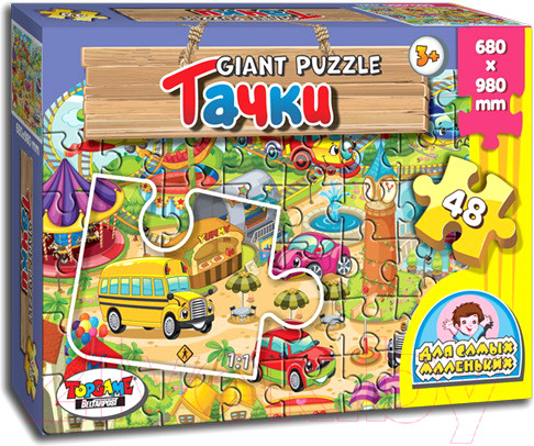 Изображение товара Пазл Topgame Гигант Тачки / 01406 (48эл)