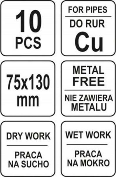 Изображение товара Набор губок абразивных Yato YT-63740