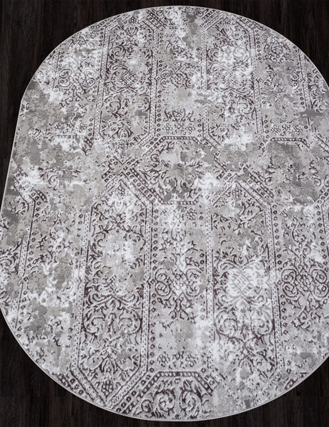 Изображение товара Ковер Merinos Silver F390-OVAL-GRAY (1x2)