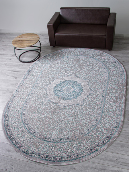 Изображение товара Ковер Merinos Palermo F294-OVAL-GRAY (2x4)