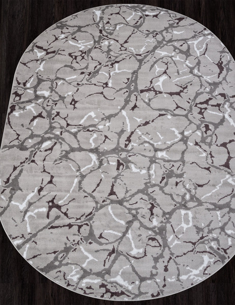 Изображение товара Коврик Merinos Silver F389-OVAL-GRAY (1.5x1.9)