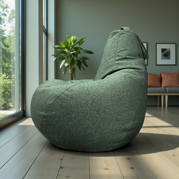 Изображение товара Бескаркасное кресло BeanBag Груша XXXL / GVP-130x95 (микровелюр 8 Mint)