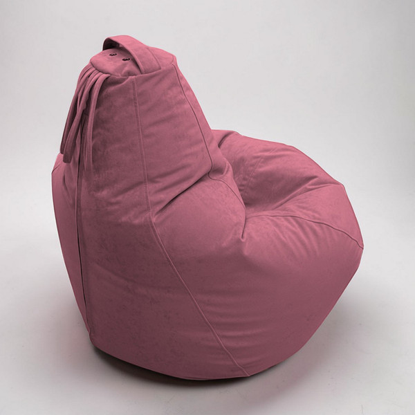 Изображение товара Бескаркасное кресло BeanBag Груша XXL / GVPZ-125x85 (искусственная замша 7 Pink)