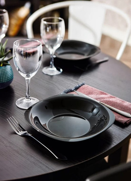 Изображение товара Набор суповых тарелок Luminarc Карин Черный / L9818-ECOM (6шт)