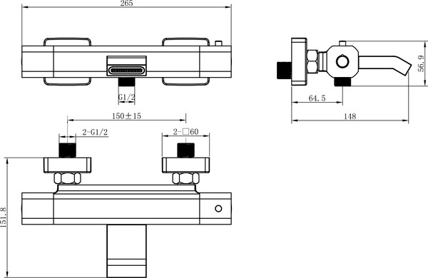 Изображение товара Смеситель Lauter Comfort 21YH40400 с лейкой Relexa Fleur 21S00126