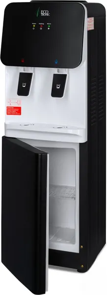 Изображение товара Кулер Ecotronic J1-LN (шкафчик 7л, черный/белый)