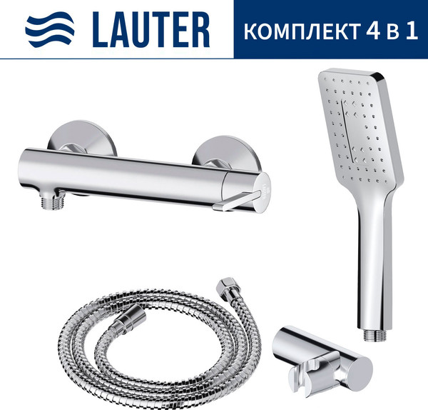 Изображение товара Смеситель Lauter Velvet 21СК9696С + 21СКFG80101C + 21S00126 + 21CKFS90120