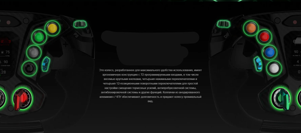 Изображение товара Игровой руль MOZA Lamborghini Essenza SCV12 Sim-Racing съемное RS070 / MZ63