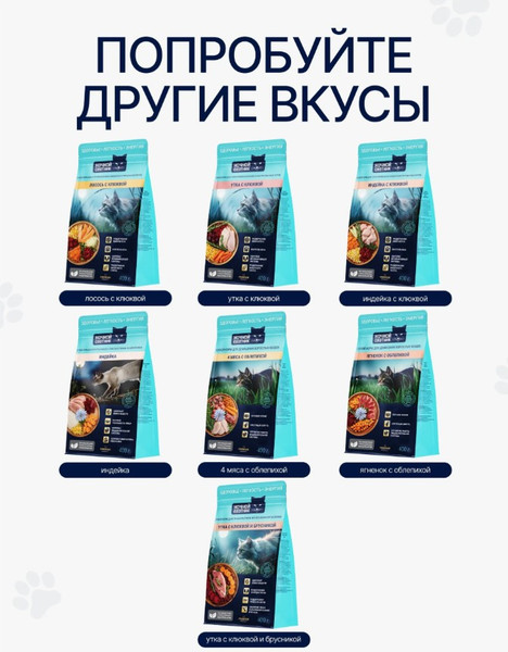 Изображение товара Сухой корм для кошек Ночной охотник Для котят и беременных. Индейка с ягненком и черникой (1.5кг)